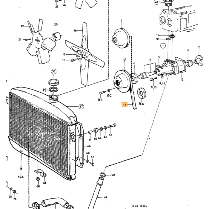 Volvo kilerem Dynamo140 Amazon B20 generator Volvo varenummer 460481