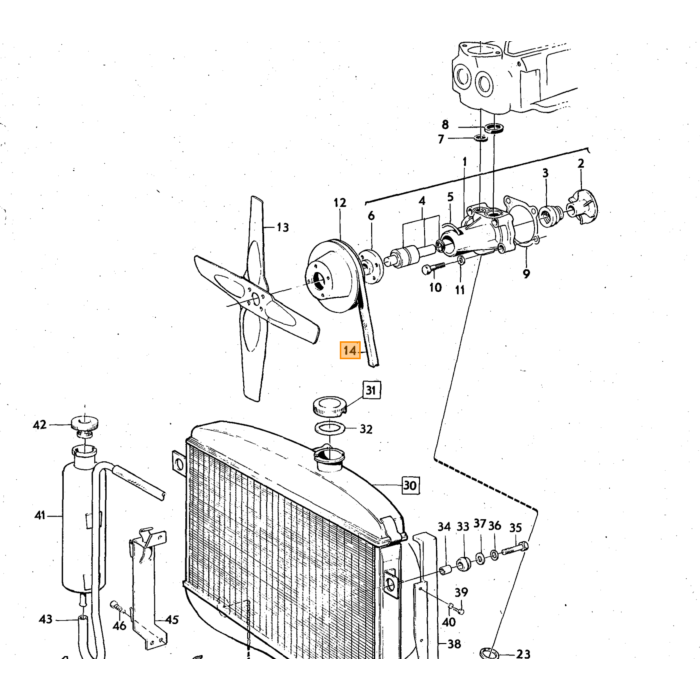 Volvo kilerem Dynamo140 Amazon B20 generator Volvo varenummer 460481