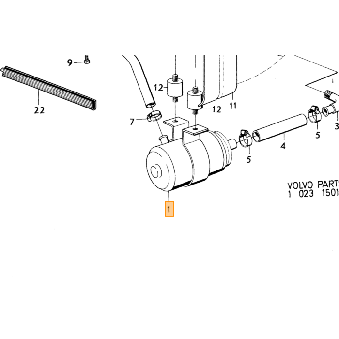Volvo Benzinpumpe Brændstofpumpe P1800E+P1800ES +140+164 B20E+B30E+F elektrisk 241723 0 580 464 007 Volvo varenummer 460900