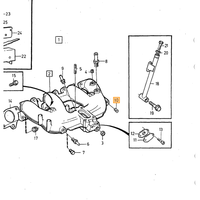 Volvo luftfilter B19 B21 B23 B200 B230 1979+ (33x16,7x3,6cm) passer til 1266324 340-360 240 rektangulær Volvo varenummer 463505