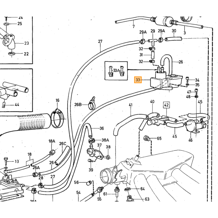 Volvo Trykregulator 240+260+740+940 960 043814004 K tronic mekanisk inj opvarmningsregulator (460830) Volvo varenummer 463971