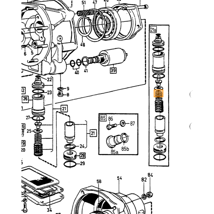 Volvo Kogel overgear type J Volvo varenr. 61177