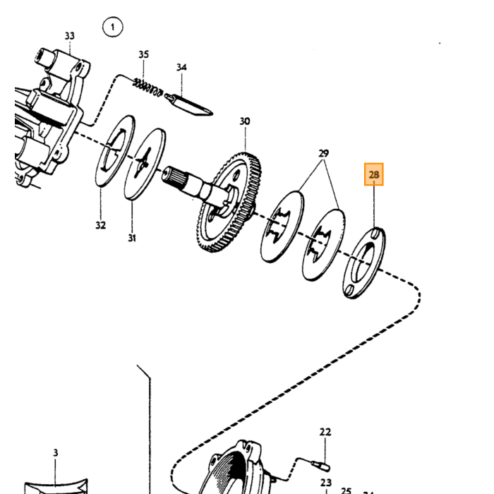 Volvo Nippelalbue til beholder 666977 Volvo varenummer 663641