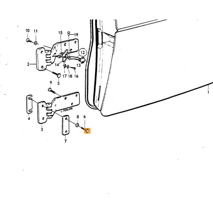 Volvo Plaatwerk P1800 Links achterscherm reparatiedeel portierzijde met wielrand Volvo onderdeel nr 664279F