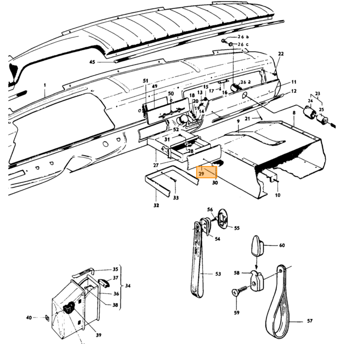 Volvo Klemme emblem montering (192586) (1,5MM) Volvo varenummer 664621