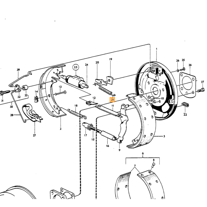 Volvo bremserørsmanifold 1800S 3 udtag til skot -chnr6999 87696 Volvo varenummer 664803