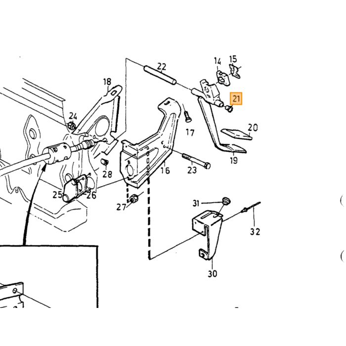 Split plet håndbremse og gearing monteringssæt håndbremsekabel 140 164 240 260 740 760 780 940 s90 V90 V70 V70XC