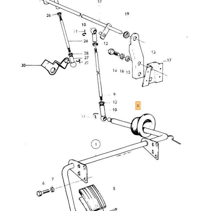 Volvo Choker betjeningsklemme Amazon+P1800+PV544 Volvo varenummer 666622