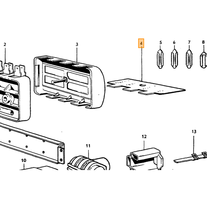Volvo Sikringsboks Tekstplade Volvo varenummer 667698