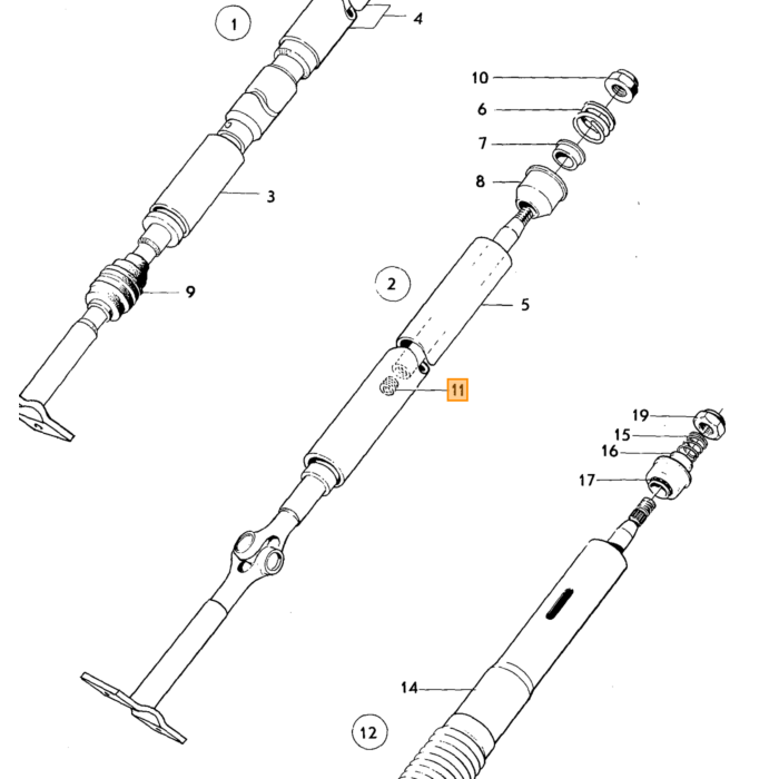 Volvo Låseskivebolt foraksel Amazon+P1800 19 mm diam bolt nr. 192113 Volvo varenummer 667791