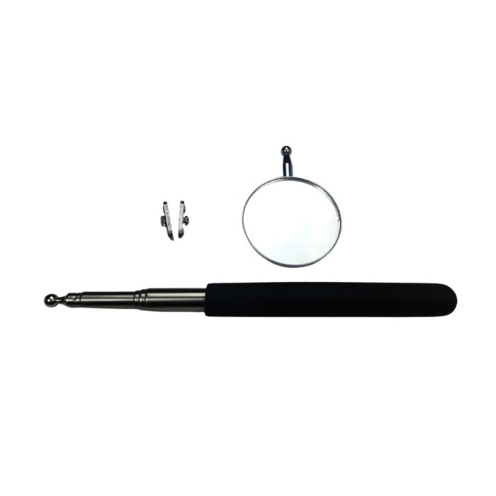 Inspectiespiegel 50MM glas - zwart handvat - uitschuifbaar 25 - 740 MM