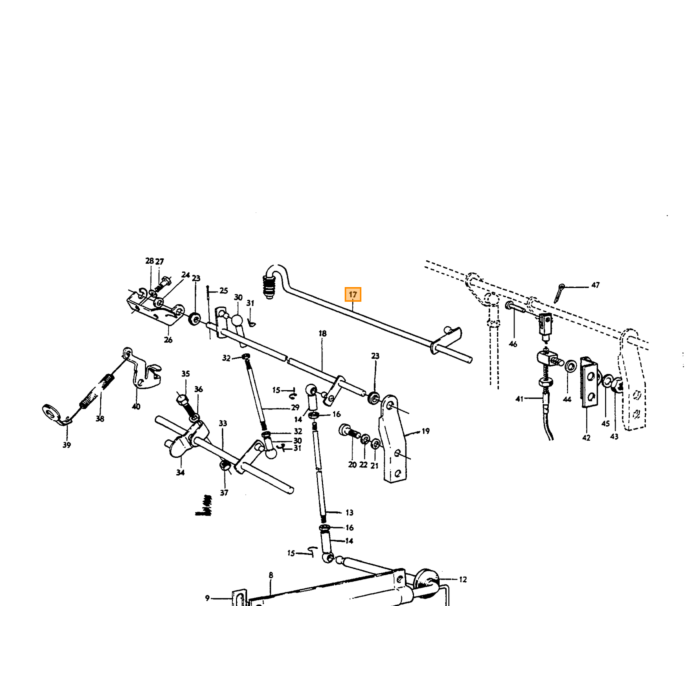 Volvo Gasstang set Stromberg compleet Volvo Amazon  140 B18A B20A 671986 Volvo onderdeel nr 671986SET