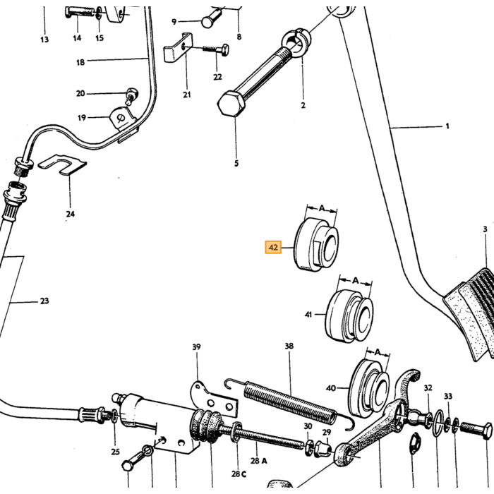 Volvo Lejeudrykkerleje B18+B20 Borg&Beck 43mm PV544 Amazon Duett Duett 140 164 240 Volvo varenummer 672122