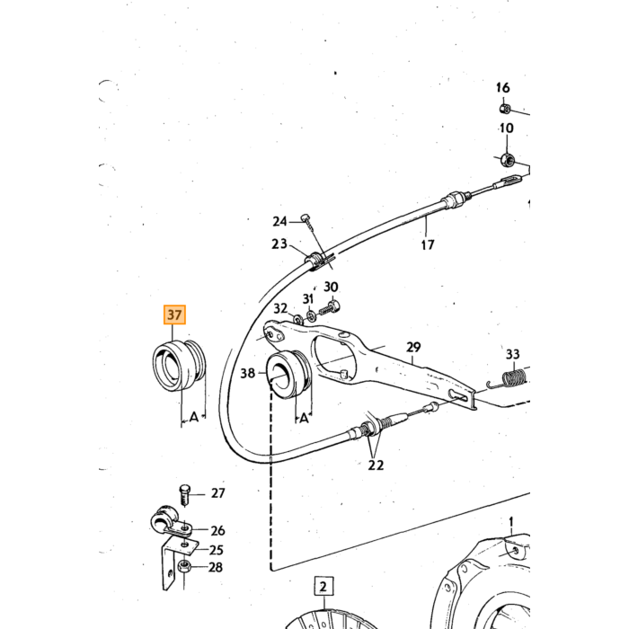 Volvo Lejeudrykkerleje B18+B20 Borg&Beck 43mm PV544 Amazon Duett Duett 140 164 240 Volvo varenummer 672122