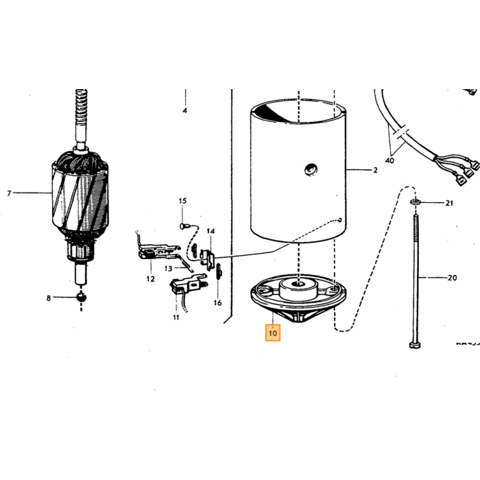 Volvo Forrudesprinklerbeholderbeslag 671723 Volvo varenummer 672408