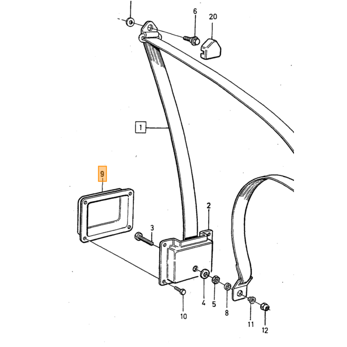 Volvo Bus Remafstand Amazon P1800 140 164 240 Volvo varenummer 672818