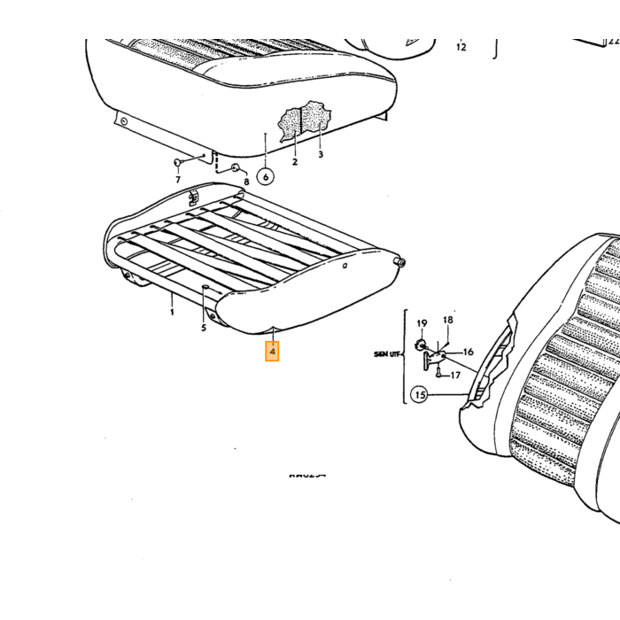 Volvo Lendesteun band Amazon per set ( 2 banden ) NML  Volvo onderdeel nr 672993C