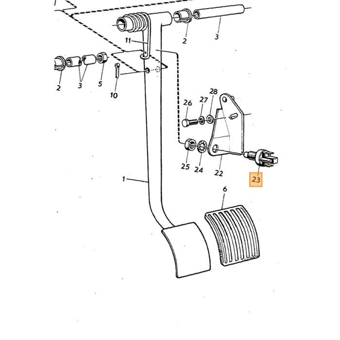 Volvo Bremselyskontakt Amazon B20+140+164+240+260 (dobbelt bremsesystem) Volvo varenummer 679364