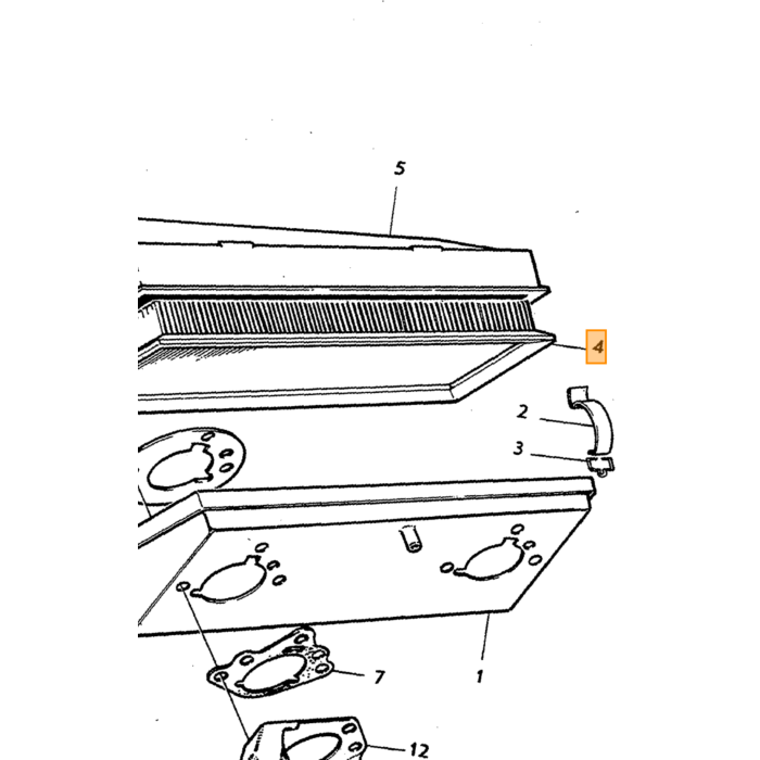 Volvo luftfilter B20B med SU karburatorer 33x13x3 cm 140+ Amazon original Volvo varenummer 679658