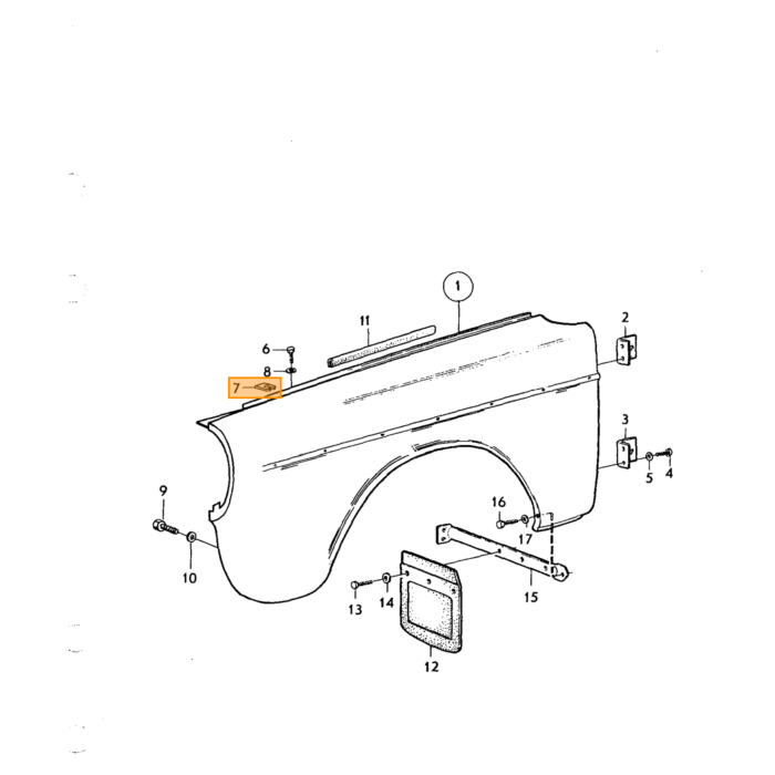 Motorhuv plast for venstre + højre SET incl 680479