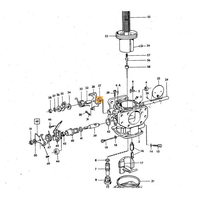 Volvo Pakning Karburator Stromberg 175 Volvo Amazon - 140 - 164 - 240 - 740 - P210 Volvo varenummer 680642
