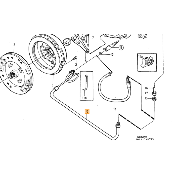 Volvo Koblingskabel Volvo varenr. 6814896