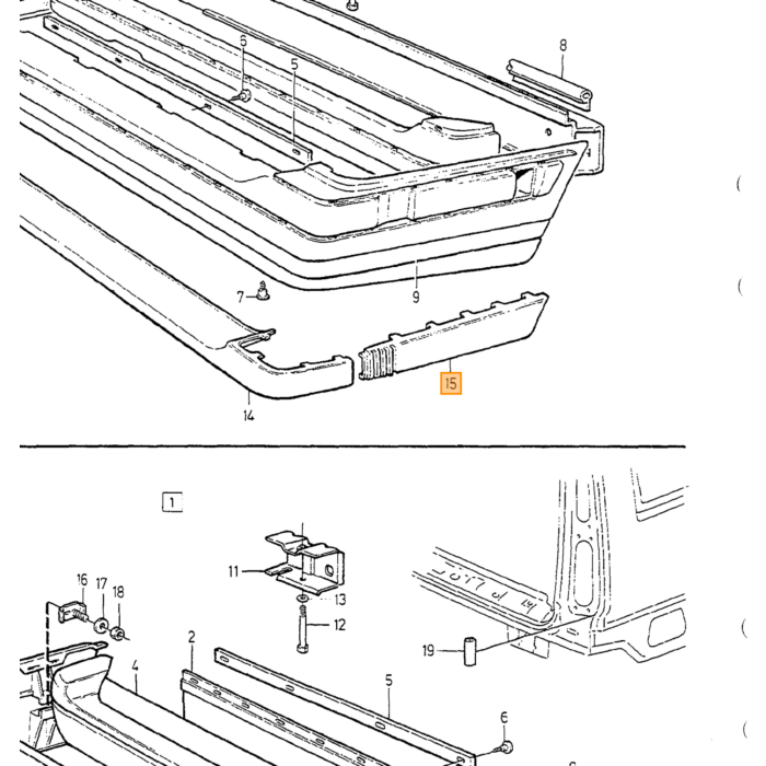 Volvo venstre kofangergrill til 850 1994-1997 Volvo varenummer 6817834