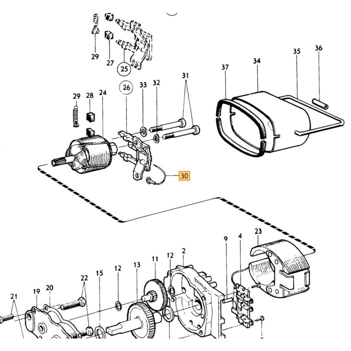 Volvo viskerarm PV544+Duett 658240 Volvo varenummer 682705