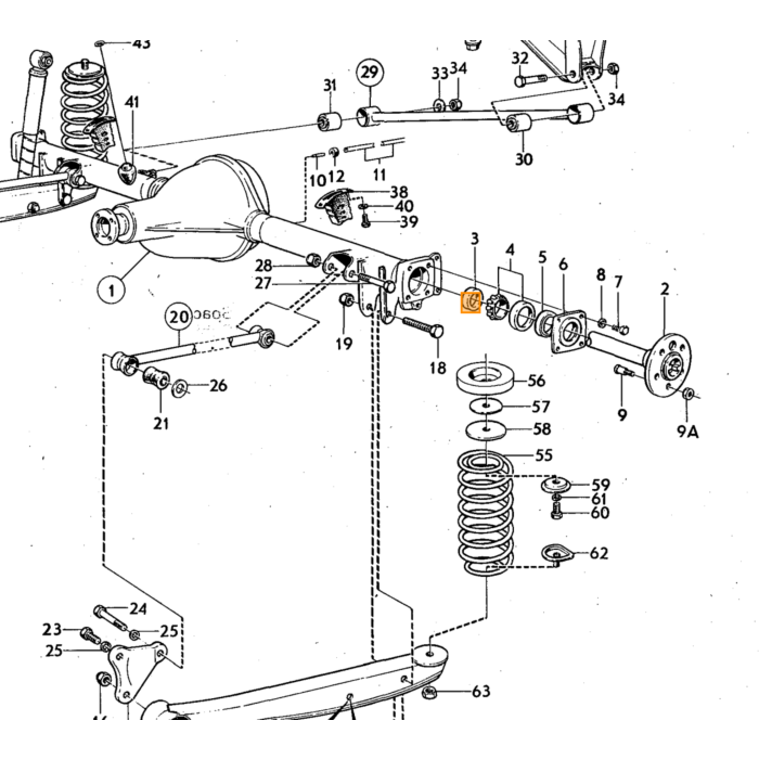 Volvo Gummi kofanger bagaksel 140+164+240+260 675384 679655 Volvo varenummer 683423