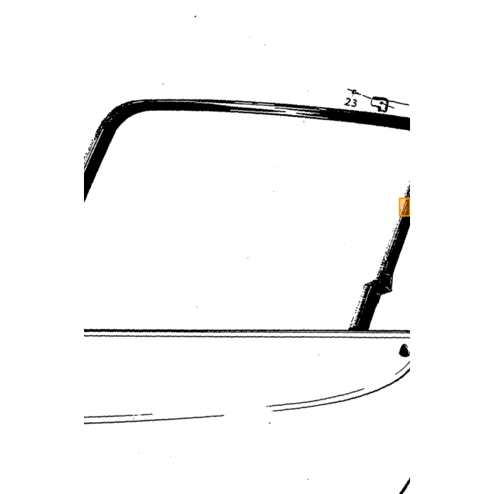 Volvo Vinduesventilation rude venstre tonet P1800ES Volvo varenummer 683497