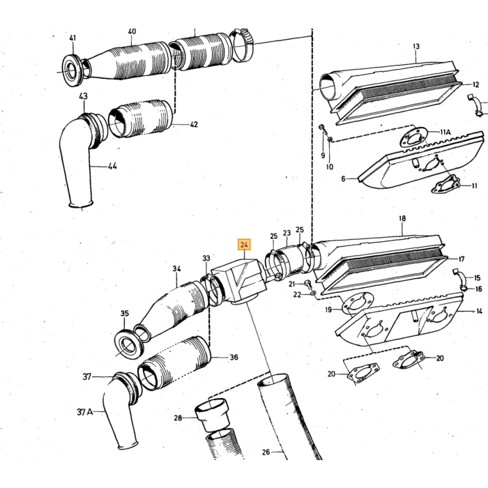 Volvo Temperaturventil luftindtag B20+B30 Amazon+P1800+140+164 Volvo varenummer 684042