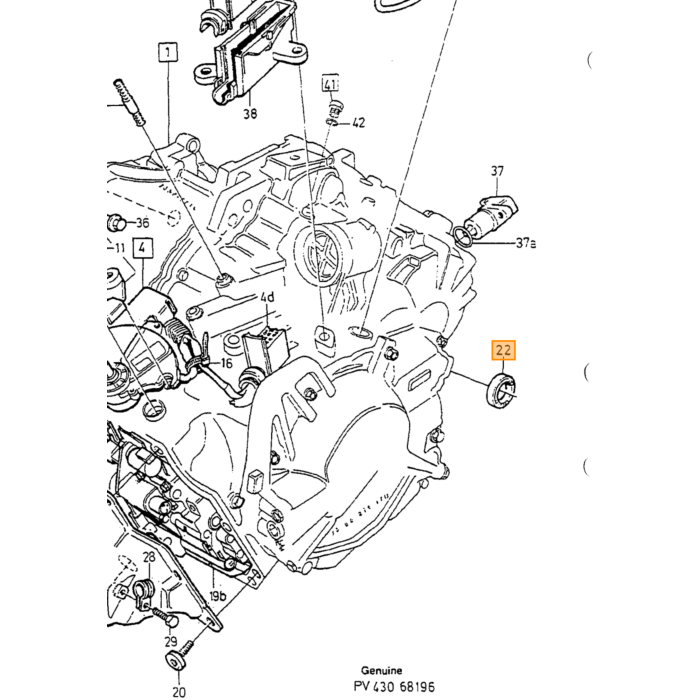 Volvo Oliepakning Drivaksel til Automatisk Volvo 850 - S70 - V70 - C70 - S40 - V40 - S60 - S80 - V50 - XC70 - XC90 Volvo varenummer 6843112