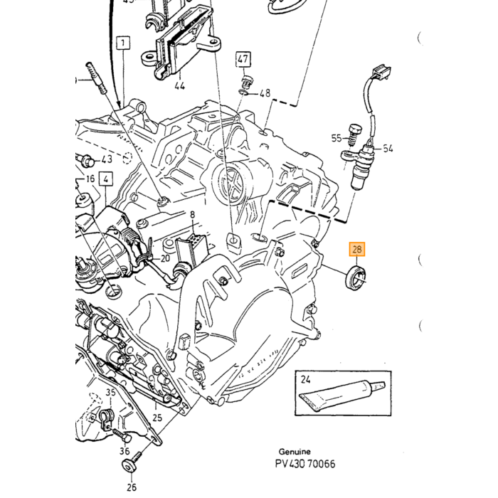 Volvo Oliepakning Drivaksel til Automatisk Volvo 850 - S70 - V70 - C70 - S40 - V40 - S60 - S80 - V50 - XC70 - XC90 Volvo varenummer 6843112