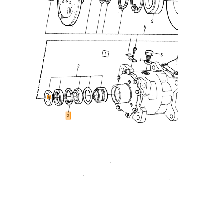 Volvo remskive Volvo varenr. 6848093
