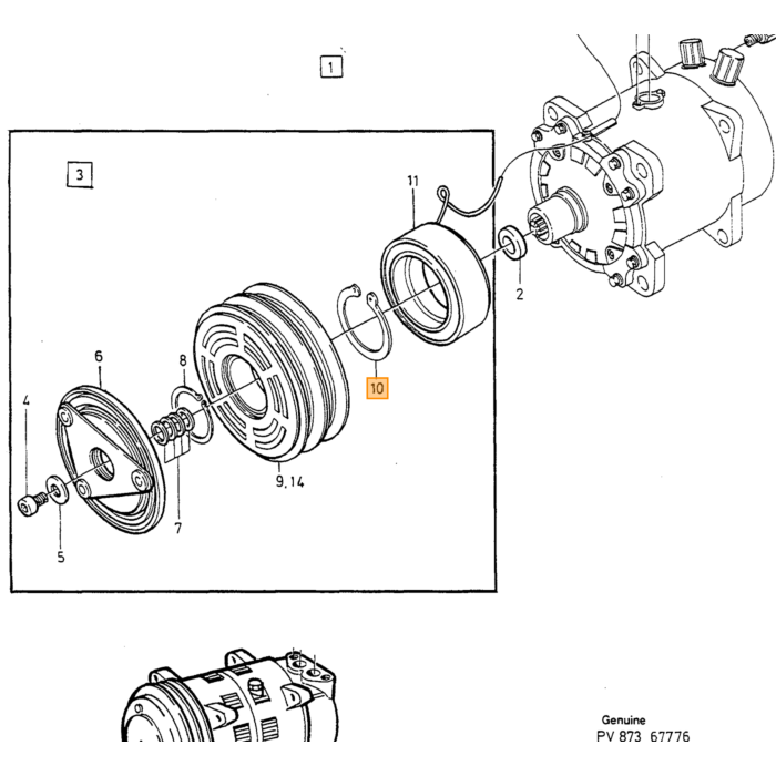 Volvo O-ring klimaanlæg C30 S40 V50 S60 940 960 C70 V70 S80 XC90 XC70 v70 tørrer og kompressor Volvo varenummer 6848760