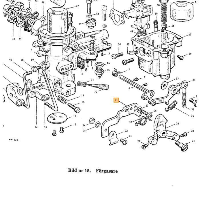 Volvo Filternet til brændstofpumpe AC B4B + B16 + B18 Volvo varenummer 73537