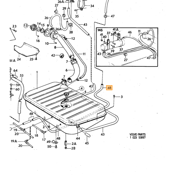 Volvo Gummi ring Stromberg dyserør justeringsskrue B18 12mm Volvo varenummer 820338