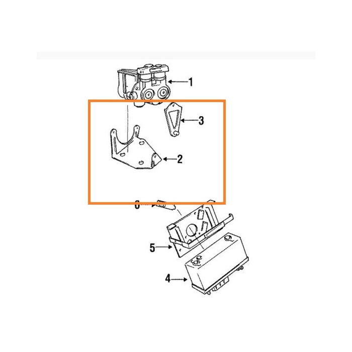 Volvo bremse ABS hydraulisk styreenhed støtte 8250200 740 760 940 960 Volvo varenummer 8250200