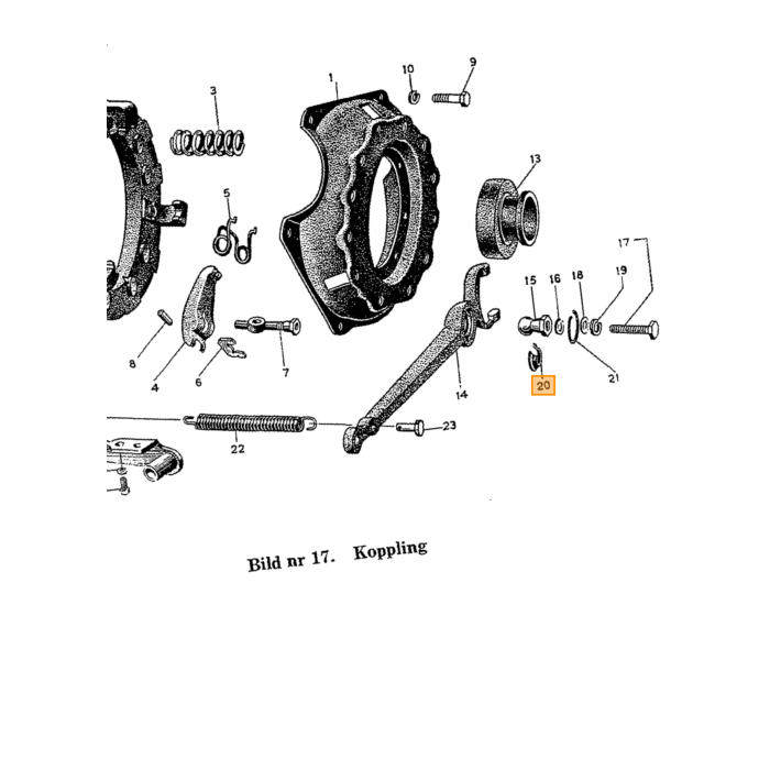 Volvo gearstangskugle Amazon 1800 pv Volvo varenummer 87573