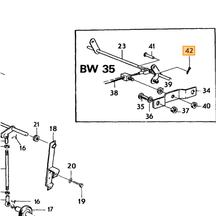 Volvo Splitbolt styrehus amazon p1800 240 140 164 Volvo varenummer 907819