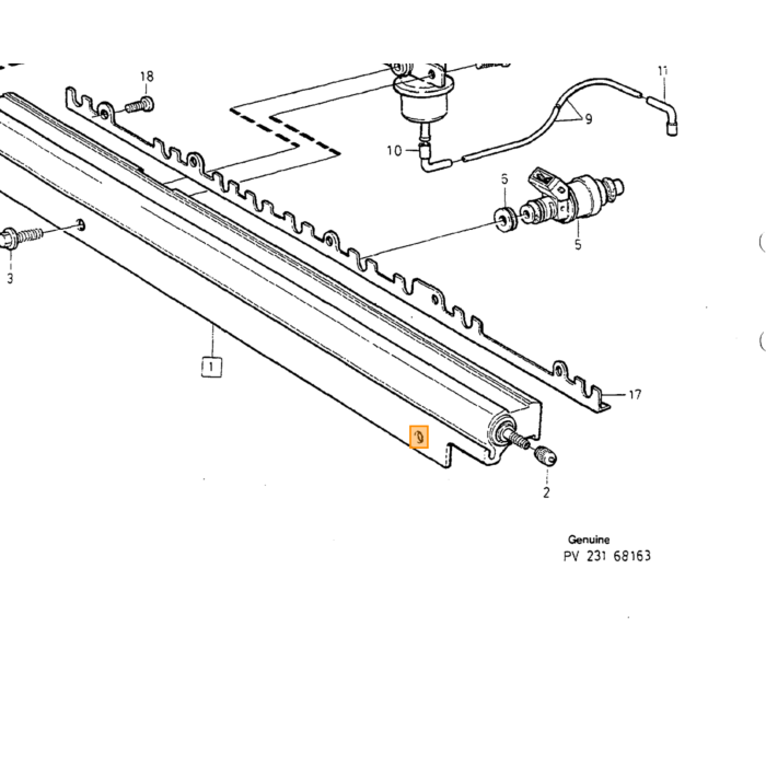 Volvo Vakuumslangetilslutning 3,5 mm Volvo 240 - 740 - 760 - 780 - 850 - 940 - 960 - S90 - V90 - C70 - S70 - V70 - XC70 - S40 - V40 Volvo varenummer 9125615