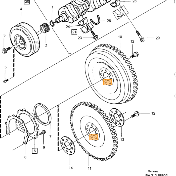 Volvo Tandremsspænder med holder Volvo 850 900 C70 (-2005) S40 V40 (-2004) S70 V70 (-2000) V70 XC (-2000) Volvo varenummer 9135036
