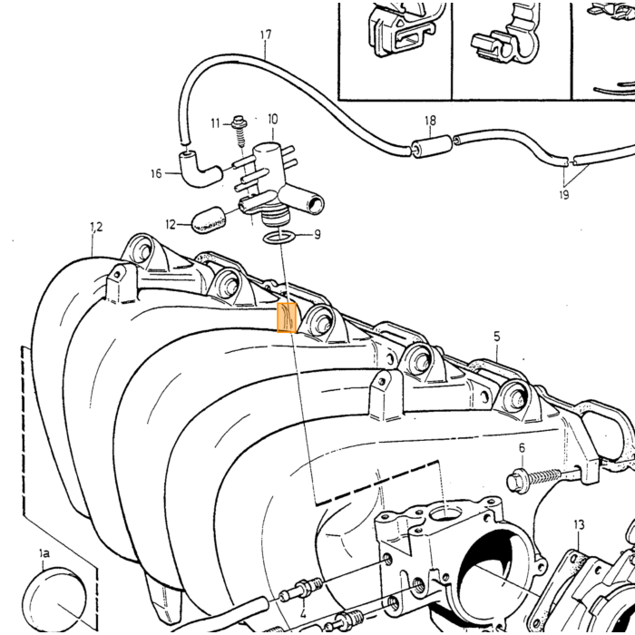 Volvo Indsugningsmanifold Volvo varenummer 9135826