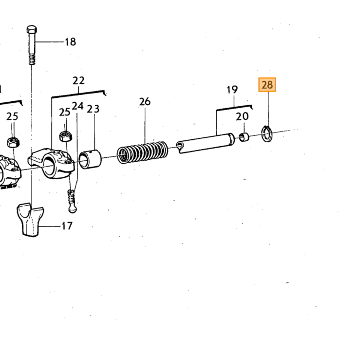 Volvo Simmerring vippearmsaksel B18+B20+B30 Volvo varenummer 914456
