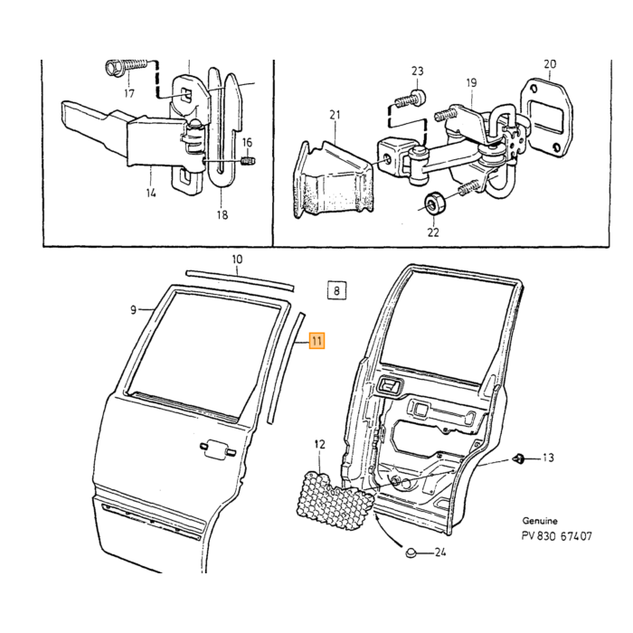 Volvo bagklap bagagerumsklap Volvo varenummer 9152416