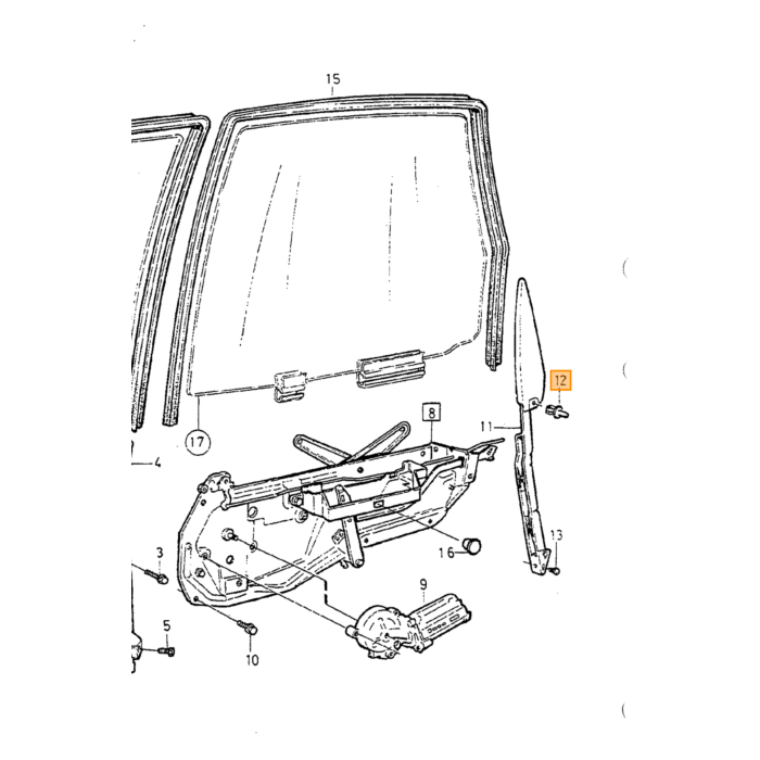 Volvo pakning Volvo V70 (-2000) V70 XC (-2000): nøglehul til bagagerumsklap Volvo varenummer 9154354