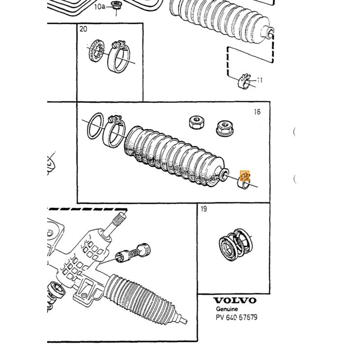 Volvo Servopumpe 850 D5252T 960 S70+V70 V70 C70 S70 850 V90 6 cyl. Volvo varenummer 9157904