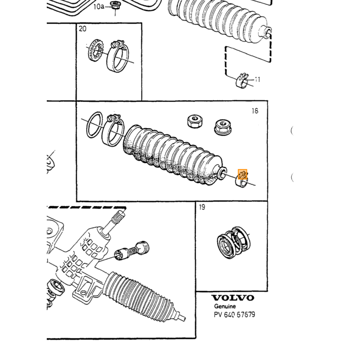 Volvo Servopumpe 850 D5252T 960 S70+V70 V70 C70 S70 850 V90 6 cyl. Volvo varenummer 9157904