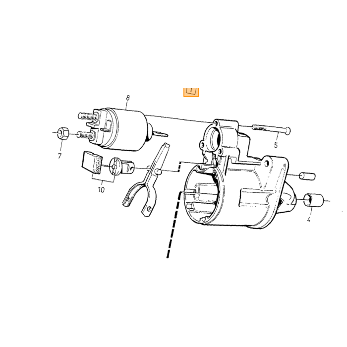 Volvo Startermotor 2 2 kW Diesel Volvo 850 - S70 - V70 renoveret Volvo varenummer 9162928