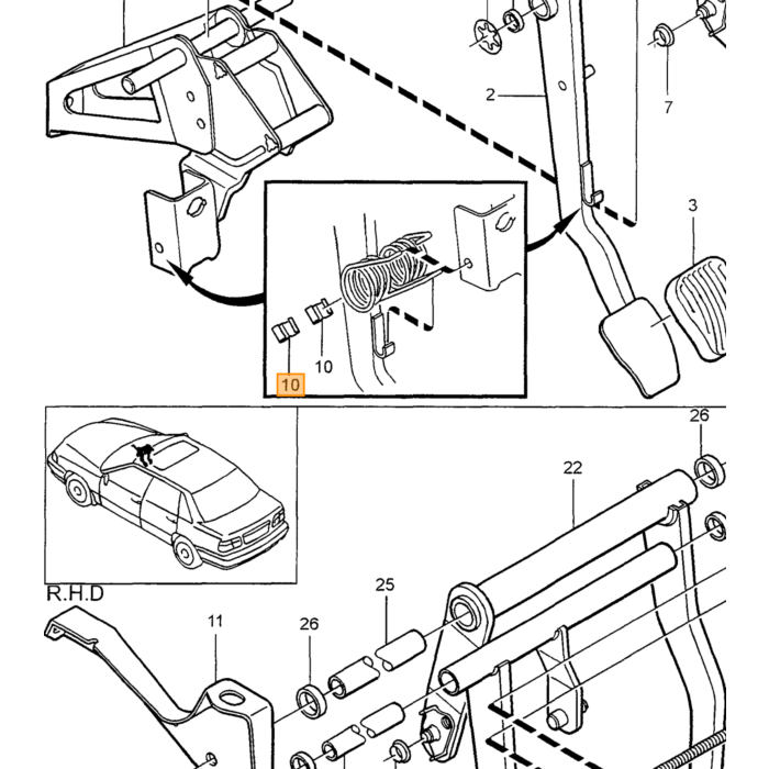 Volvo Trykføler ABS Hovedcylinder Volvo V70 S70 850 C70 OEM ref. 9173210 9173212 9173312 Volvo varenummer 9173210